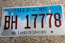 EXPIRED ILLINOIS LICENSE PLATE LAND OF LINCOLN RANDOM LETTERS/NUMBERS NICE picture