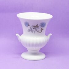 Wedgwood Mini Urn Vase, Blue Flowers, Vintage, England picture