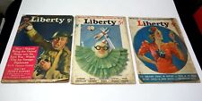 3 Vintage 1935 & 1937 WWII WW11 Era Liberty Magazines Hitler Nazis & Lindbergh picture