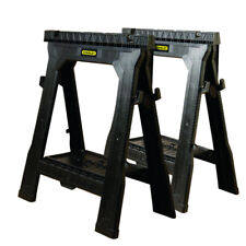 Stanley 060864R Plastic Black 1000 lbs. Capacity Folding Sawhorse 32 H in. picture