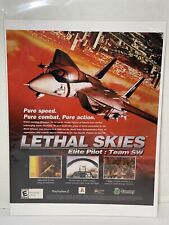 2002 Lethal Skies Elite Pilot: Team SW PS2 Print Ad/Poster Fighter Jet Game Art picture