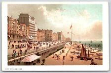 Brighton England King's Road Beach Boats Horse Drawn Carriages WB Postcard picture