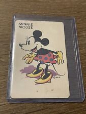 1935 WHITMAN WALT DISNEY PRODUCTIONS 🎥 MINNIE MOUSE CARD GAME PLAYING CARD picture