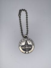 Vtg Washington DC Souvenir Keychain Keyring FOB Medallion Pendant Pewter Capital picture