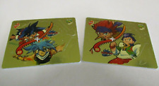 Twisties Beyblade - Mega Tazo Topz - Two Gold Discs or Tokens - Numbers 27 & 30 picture