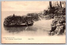 Postcard United States Lake Erie Scenic Natural Landmark Row Boat Shoreline UDB picture
