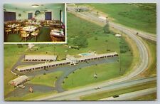 Postcard Ohio Newton Falls Pike Plaza Motel And Restaurant UNP A35 picture