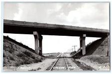 Greene Iowa IA RPPC Photo Postcard Viaduct Railway c1920's Unposted Antique picture