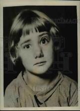 1927 Press Photo Bessie Artist Six Year Old Witness Of Family Tradgedy picture