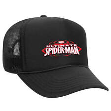 Embrace Your Inner Hero: Spider-Man Black Trucker Snapback Hat Limited Edition picture