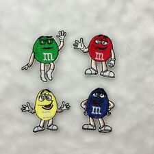 Set of 4 M&M IRON on Patches. Approx, 2 inches tall and 1.5 wide picture