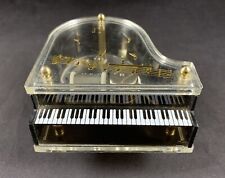 Vintage Sankyo Clear Lucite Grand Piano Music Box picture