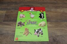 1995 McDonalds Happy Meal Workshop Happy Meal Toy Sell Sheet BABE picture