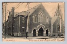 Newark OH-Ohio, Central Church Of Christ, Vintage c1909 Postcard picture