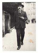 Albert Einstein taking a walk in Berlin 1922 Modern Postcard picture