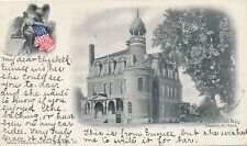 FRANKLIN MA - Franklin High School Building Postcard - udb - 1905 picture