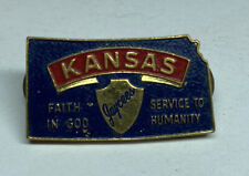 Vintage Kansas Jaycees Pinback Metal Lapel Pin picture