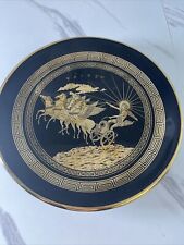HAND MADE GREEK 24c GOLD ASTROLOGY DECORATIVE PLATE picture
