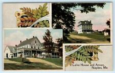 NAPLES, Maine ME ~ LAKE HOUSE and Annex c1910s Cumberland County  Postcard picture