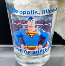 Nice 1993 DC Comics  Metropolis Illinois Superman  Shot Glass Rare picture