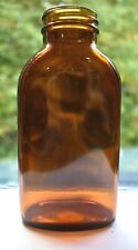 Vintage Amber Glass Bottle Early Armstrong Spelled out with A Circle A 6