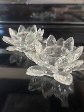 crystal candle holders pair picture