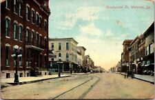 Postcard Commercial Street in Waterloo, Iowa picture