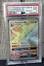Pokemon Burning Shadows Charizard GX (Secret)  150/147 - PSA 9 Card Rainbow picture