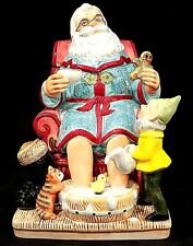 WATERFORD TEA TIME FOR SANTA MUSICAL COLLECTIBLE COOKIE JAR HOLIDAY HEIRLOOM picture