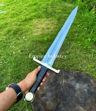 28 Inch Celtic Pride Sword Handmade Carbon Steel Double Edge Greek Xiphos Sword picture