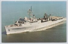 USS Portland~LSD-37~Amphibious Landing Ship Dock~United States Navy~1970~Vtg PC picture