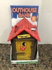 OUTHOUSE TALKING COIN BANK 1996 Real Voice   Talking Toilet  New picture