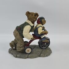 Boyds Bears  Bearstone Collection Daddy With Taylor...Hold On Tight #2277944  picture