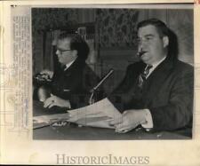 1963 Press Photo Pierre Salinger and Karl Gunther von Hase at LBJ Ranch, Texas. picture