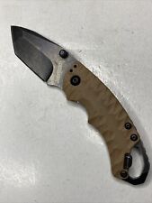 KERSHAW 8750 LARGE BLACKWASH TANTO SHUFFLE KNIFE - Parts or Repair picture