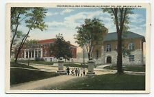 PA ~ College Gym & Cochran Hall MEADVILLE Pennsylvania c1917 Crawford County  picture
