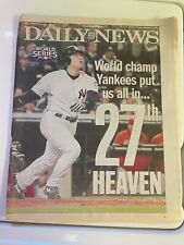 Nov. 5, 2009 Daily News Complete Newspaper Hideki Matsui Yankees World Series Wi picture