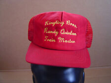Vintage Ringling Bros. Circus Train Master Baseball Hat Cap Trucker Snap Back picture