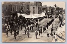 J90/ Horicon Wisconsin RPPC Postcard c1910-20 Parade Marching Band  485 picture