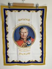 King Charles III Coronation Tea Towel Leonardo Collection Cotton British Royalty picture