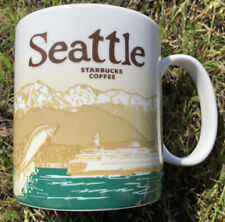 STARBUCKS SEATTLE Collector Series  COFFEE Mug, 16 Oz,  Mountains, Space Needle picture