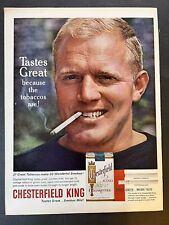 Vtg 1960s Ad Chesterfield King Cigarettes, Tastes Great, Smokes Mild picture