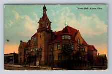 Akron OH-Ohio, Music Hall, c1919 Antique Vintage Souvenir Postcard picture