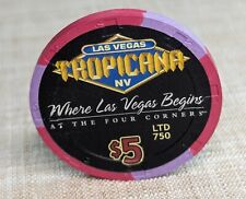 Tropicana Obsolete $5 Where Las Vegas Begins 1999 picture