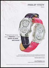 Philip Stein watches 1-page print ad 2008 pink & black styles picture
