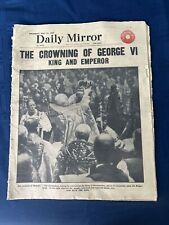 DAILY MIRROR May 13, 1937 The Crowning Of George VI, Queen Elizabeth DD2 picture