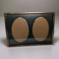 Vintage gold Frame with Two Ovals/Green/Matte L6.25 X W4.25 picture