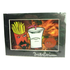 AQUA TEEN HUNGER FORCE Hand Signed Autograph 4.5x6.5 - From a comic show picture