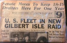 Original Historic Newspaper - BALTIMORE NEWS-POST - Oct 24, 1942 -BirthDate Gift picture