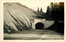 Burns Summit Tunnel 1930s Montana US Highway #10 RPPC real photo postcard 7743 picture